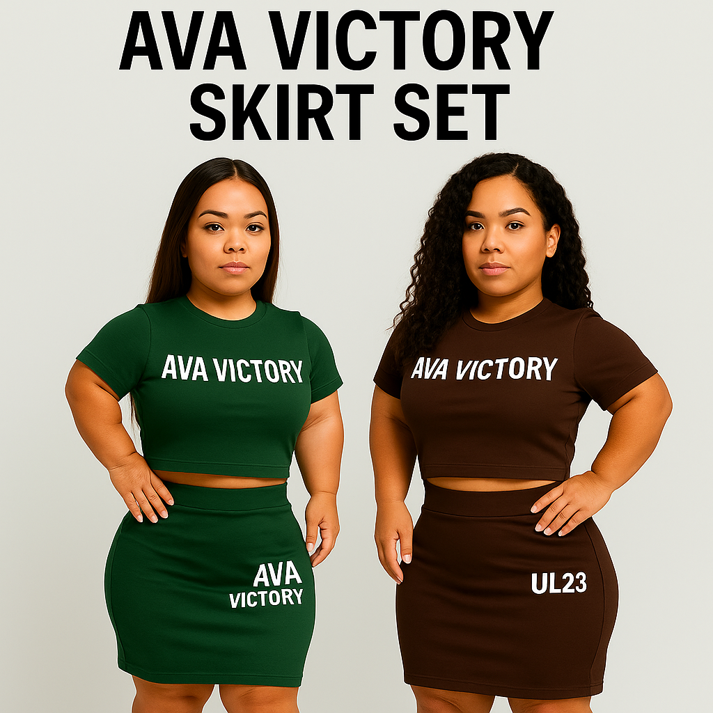 AVA Victory Signature Skirt Set (Forest & Mocha)
