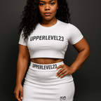 (Copy) UL23 A.V.A Victory White Ice Skirt Set